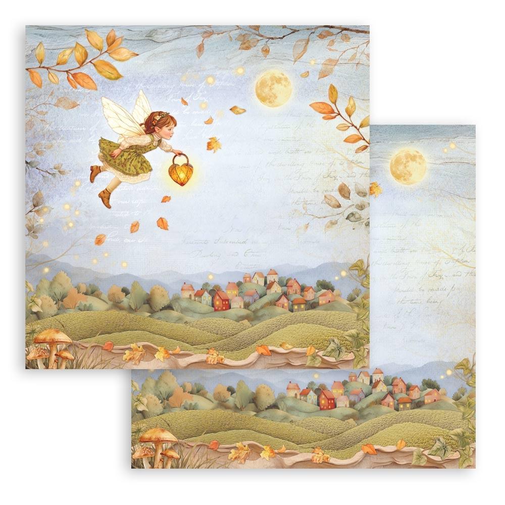 Stamperia Double-Sided Paper Pad 8x8 - Whispering Woods