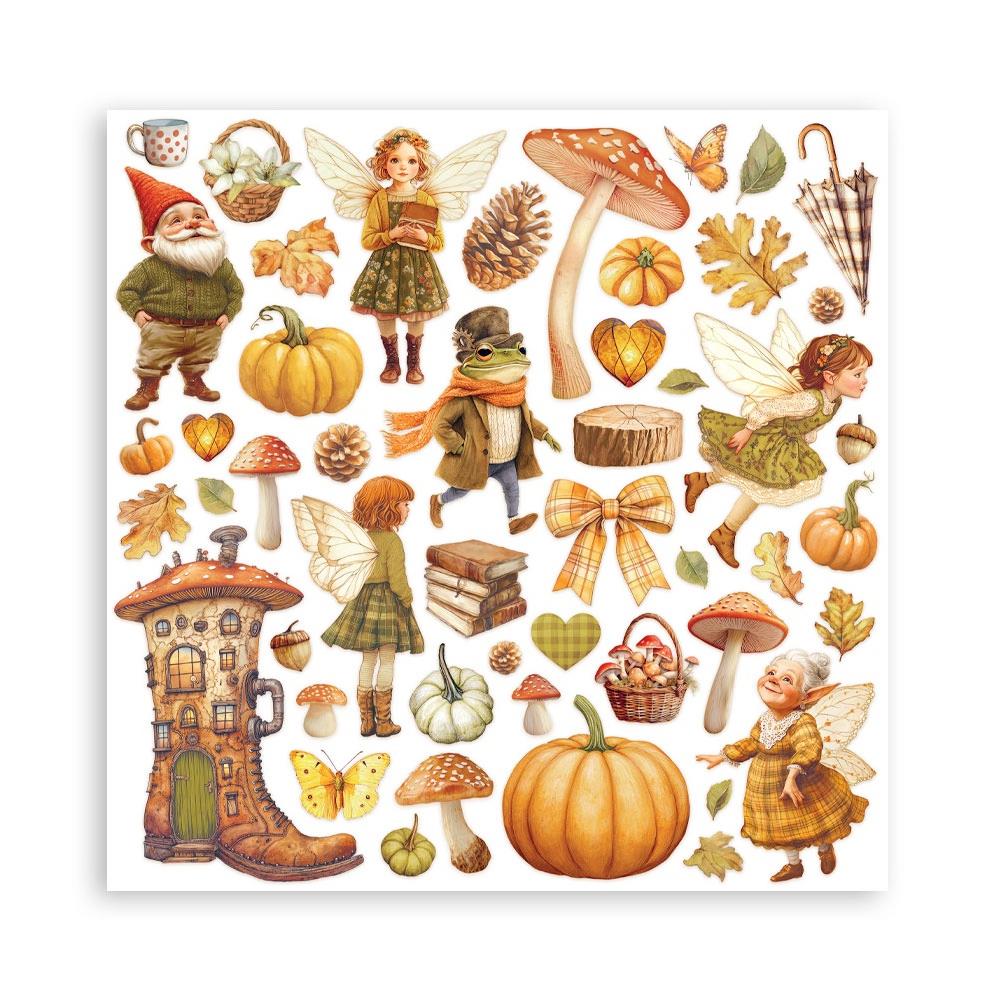 Stamperia Double-Sided Paper Pad 8x8 - Whispering Woods
