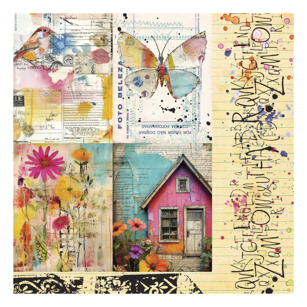 Spellbinders Printed Paper 12x12 - Beautifully Imperfect