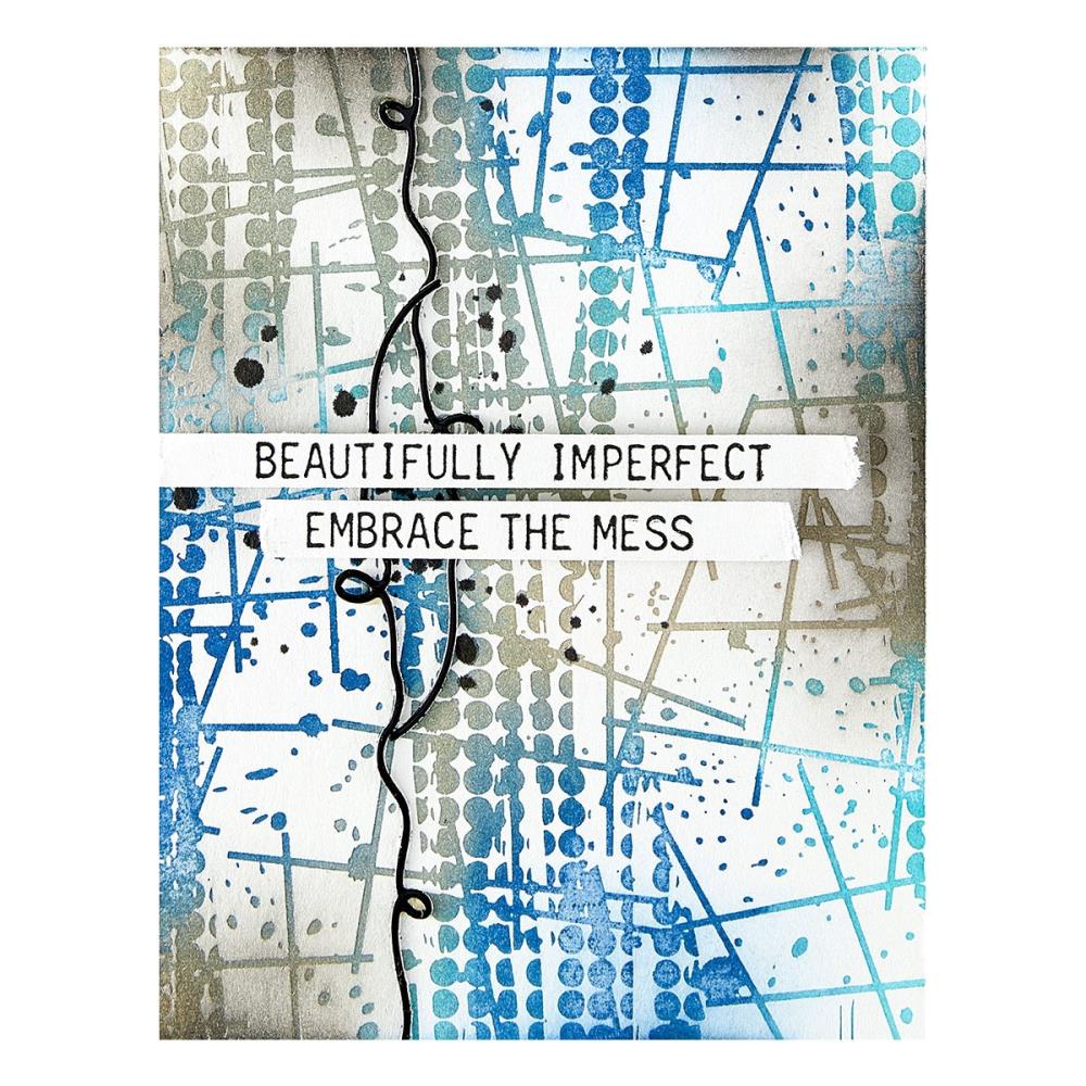Spellbinders Better Press Plates - Beautifully Imperfect Grungy Backgorund