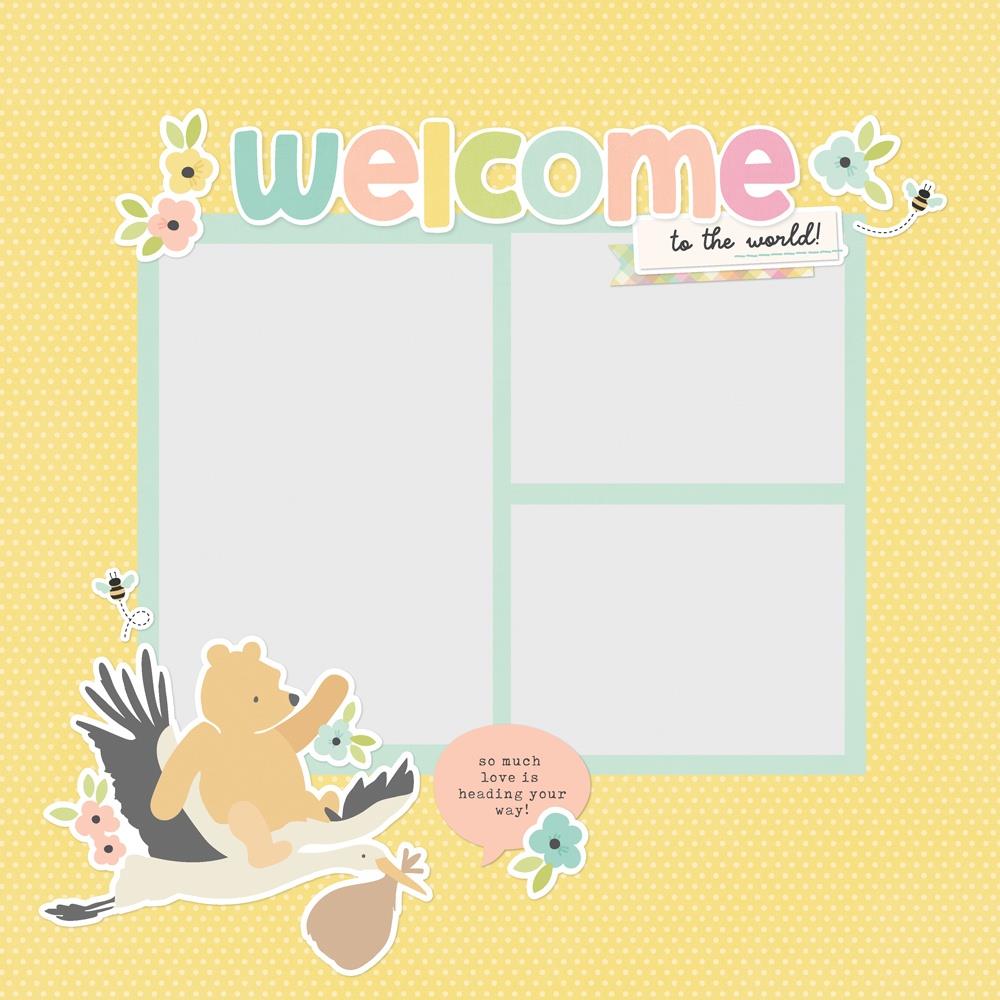 Simple Stories Simple Page Pieces Die Cuts - Classic Pooh Baby