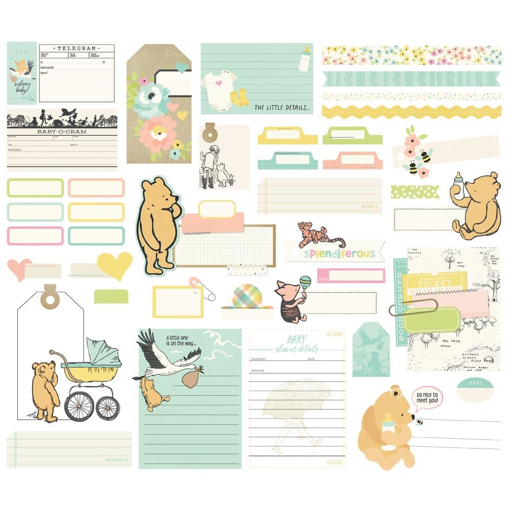 Simple Stories Journal Bits & Pieces Die Cuts - Classic Pooh Baby