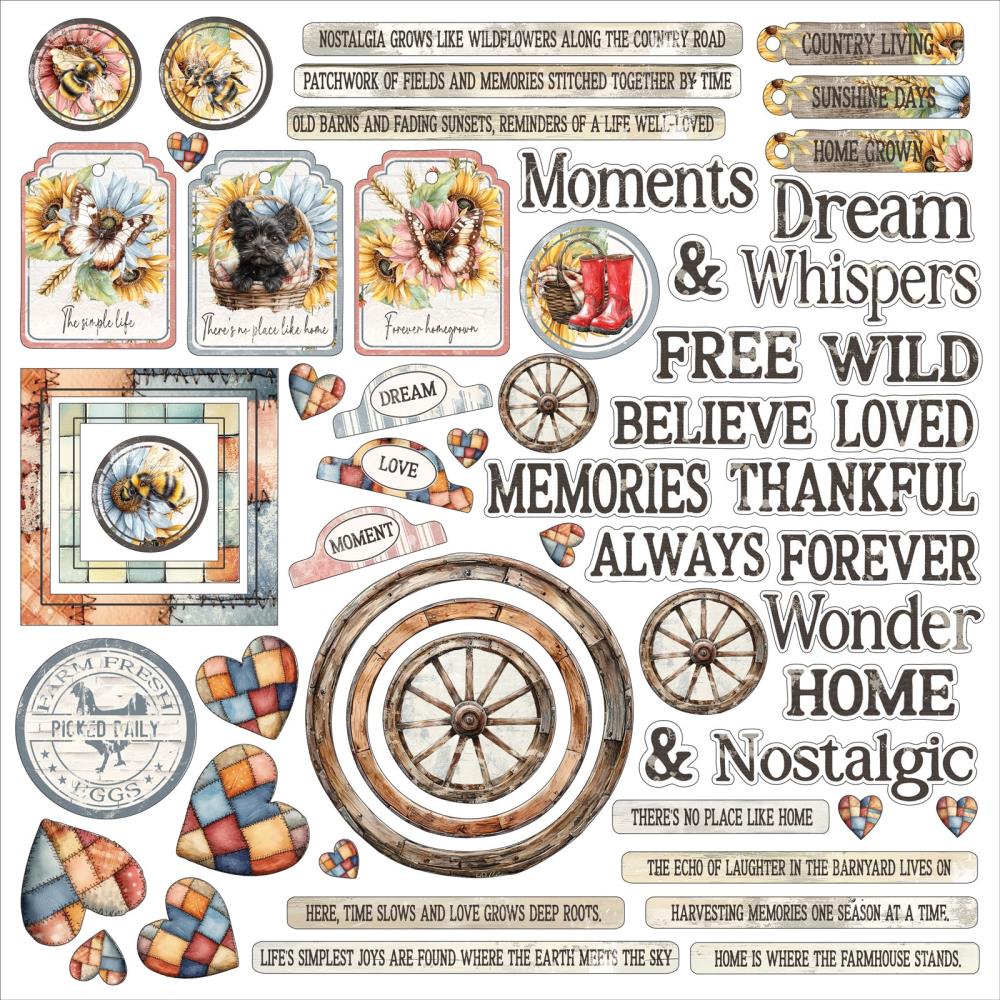 49 and Market Chipboard Set – Whispering Way