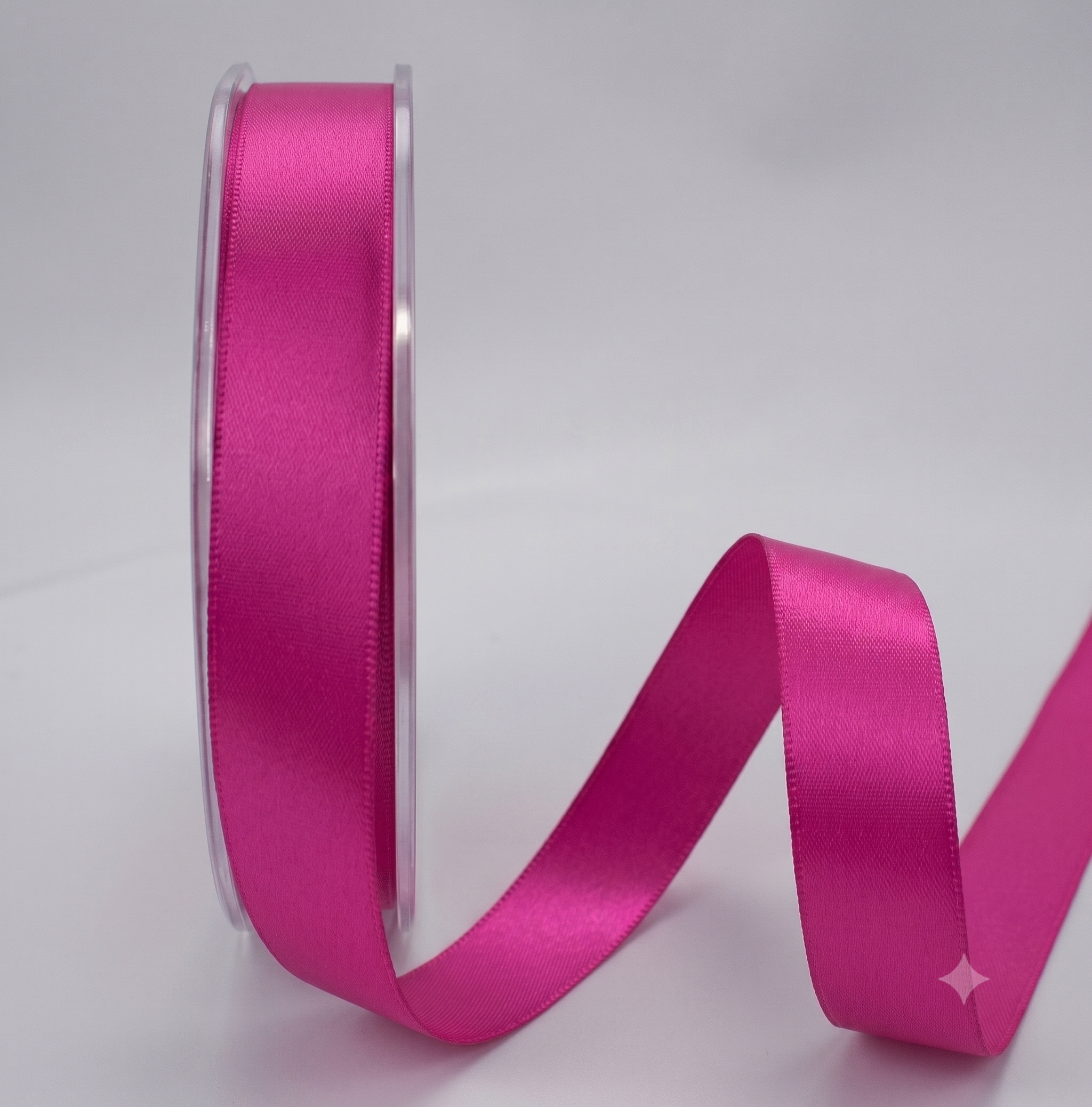 3mm Double Sided Satin Ribbon - Cerise