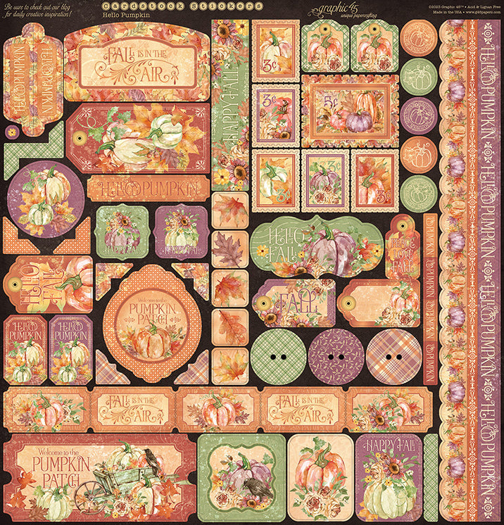 Graphic 45 - Collection Pack 12x12 - Hello Pumpkin