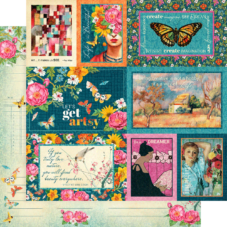 Graphic 45 - Collection Pack 12x12 - Let's Get Artsy