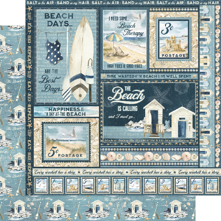 Graphic 45 - Collection Pack 12x12 - The Beach Is Calling