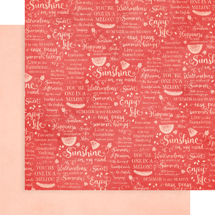 Graphic 45 - Collection Pack Patterns and Solids 12x12 - Sunshine On My Mind
