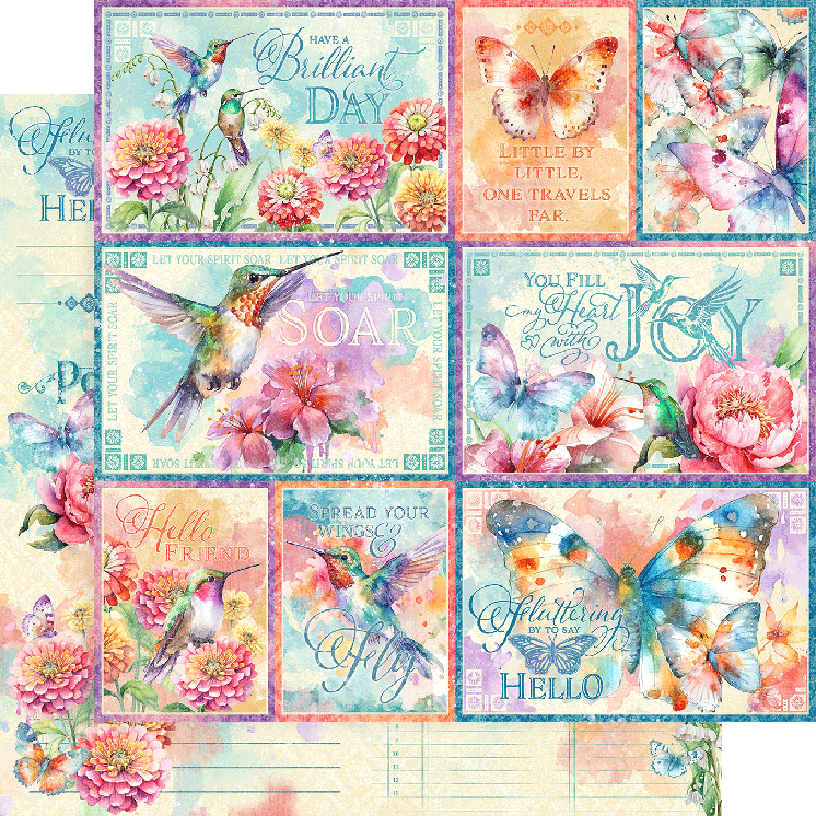 Graphic 45 Collection Pack 12x12 - Flight of Fancy