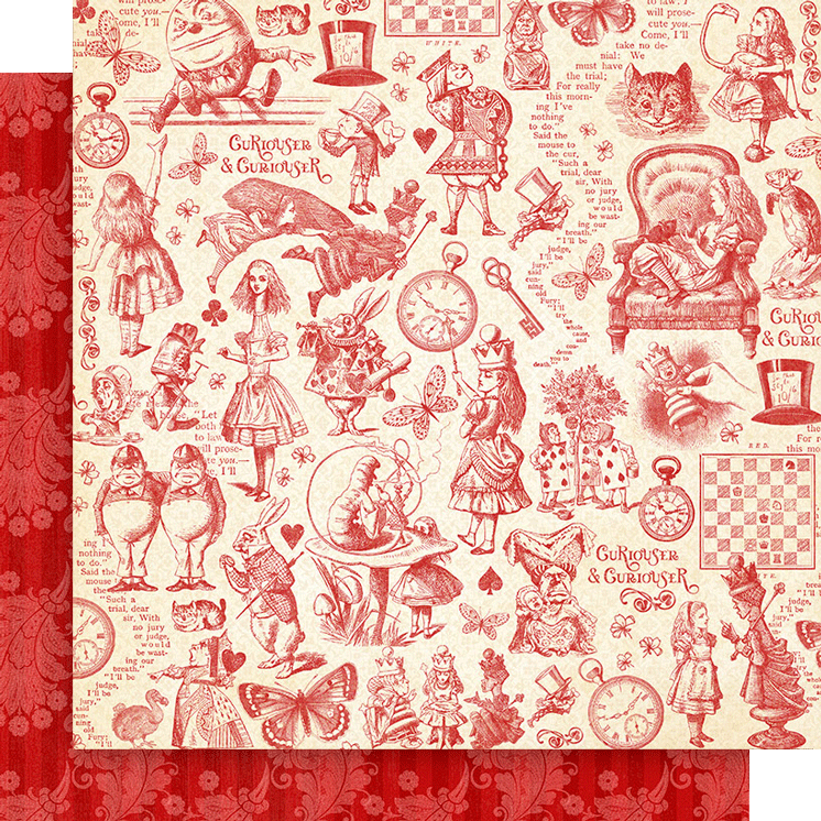 Graphic 45 Collection Pack 8x8 - Curiouser & Curiouser