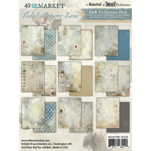 Packaging of 49 and Market paper pack with various textured designs.