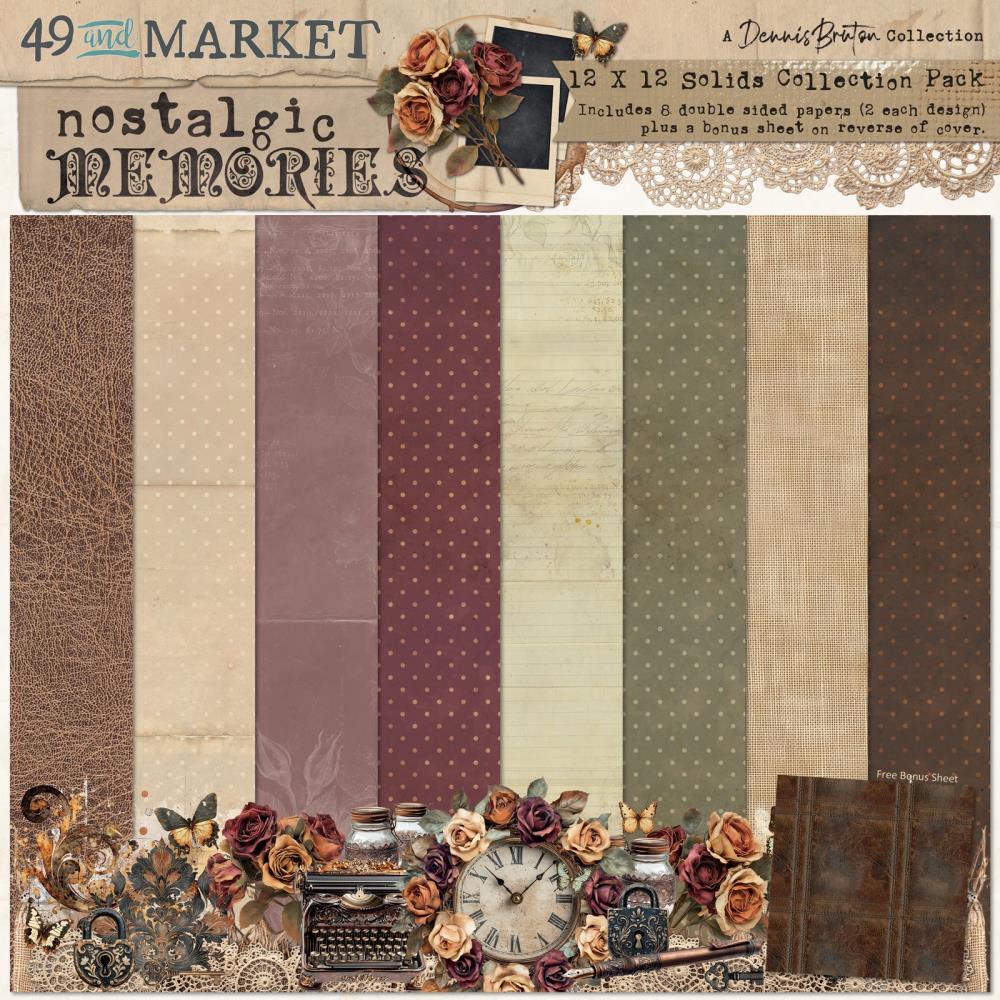 49 And Market Collection Pack 12X12 Solids - Nostalgic Memories