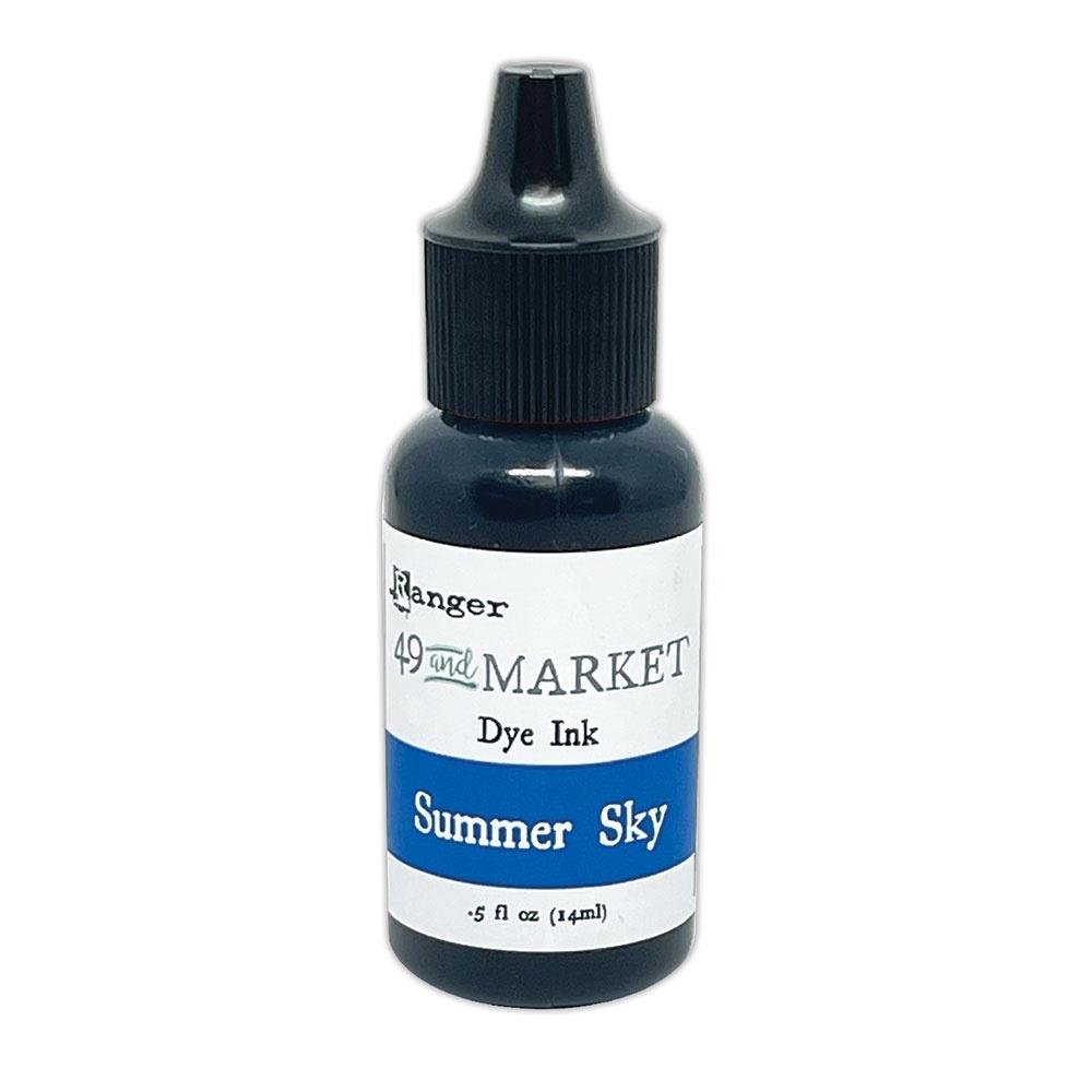 49 and Market Dye Ink Reinker – Summer Sky 15ml bottle for refreshing dye ink pads