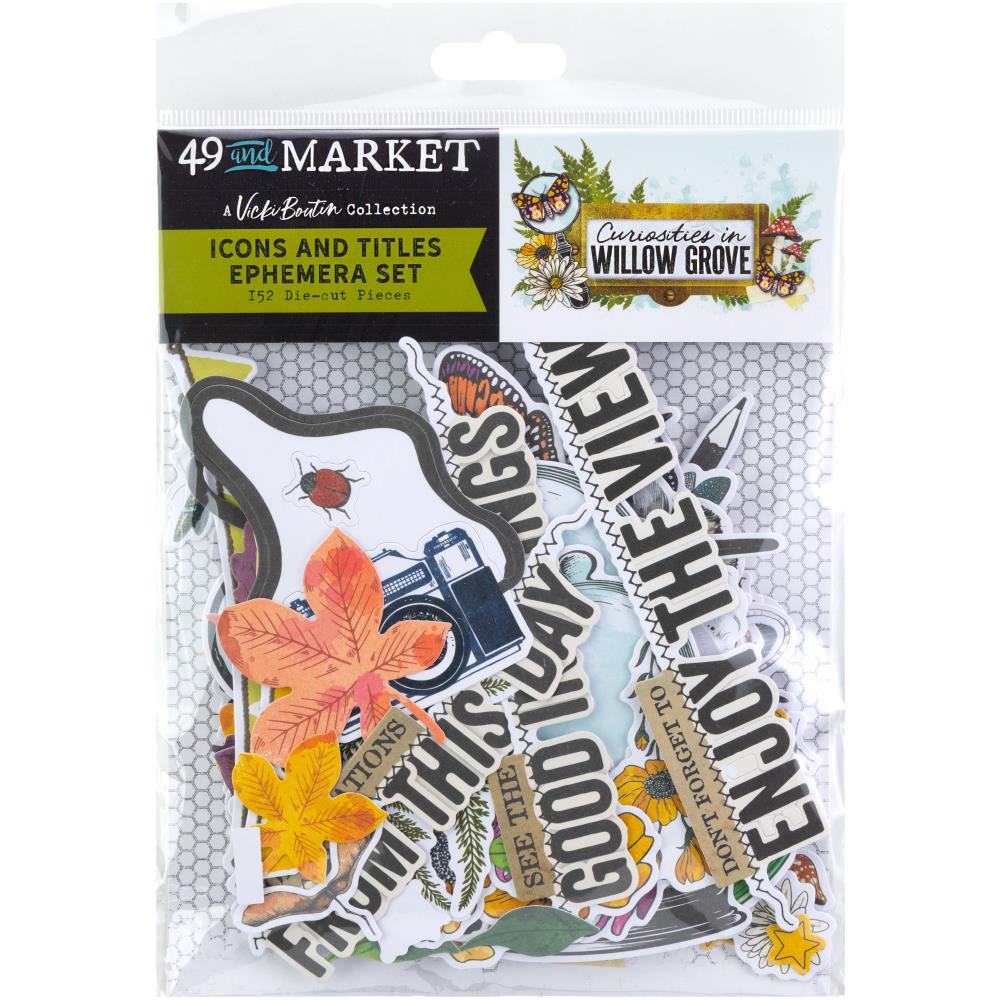 49 And Market Ephemera Set - Icons and Titles - Curiosities In Willow Grove