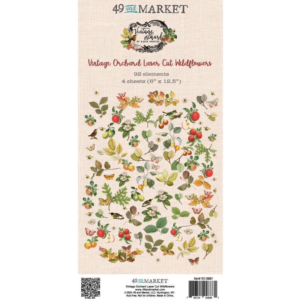 49 And Market  Laser Cut Outs - Vintage Orchard Wildflower