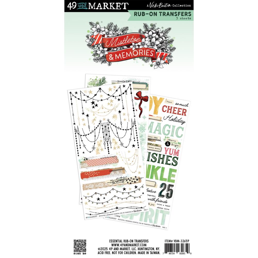Easily transfer these intricate designs to add beautiful layers, heartfelt sentiments, and intricate details to your holiday cards, layouts, and seasonal projects. Give your creations that signature Vicki Boutin touch of magic!
