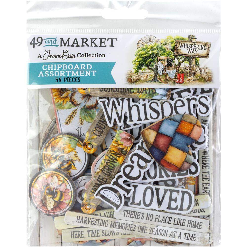 49 and Market Chipboard Set – Whispering Way