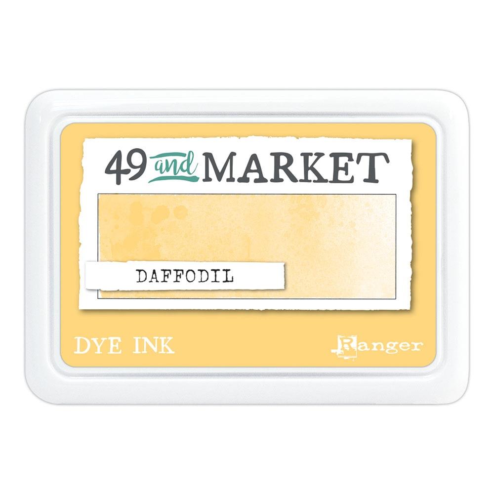 49 and Market Dye Ink Pad – Daffodil bright yellow highly pigmented, blendable ink for stamping and crafts