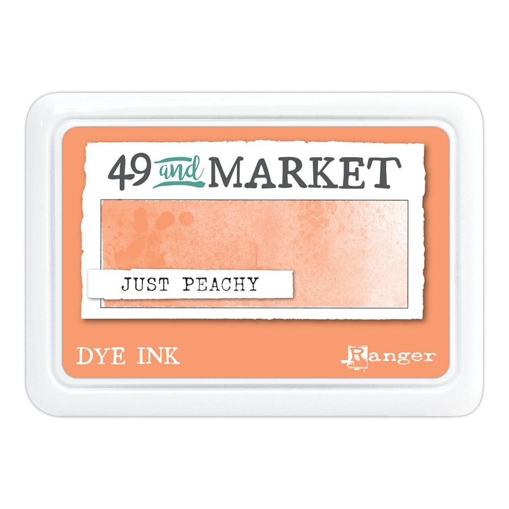 49 and Market Dye Ink Pad – Just Peachy warm peach highly pigmented, blendable ink for stamping and crafts