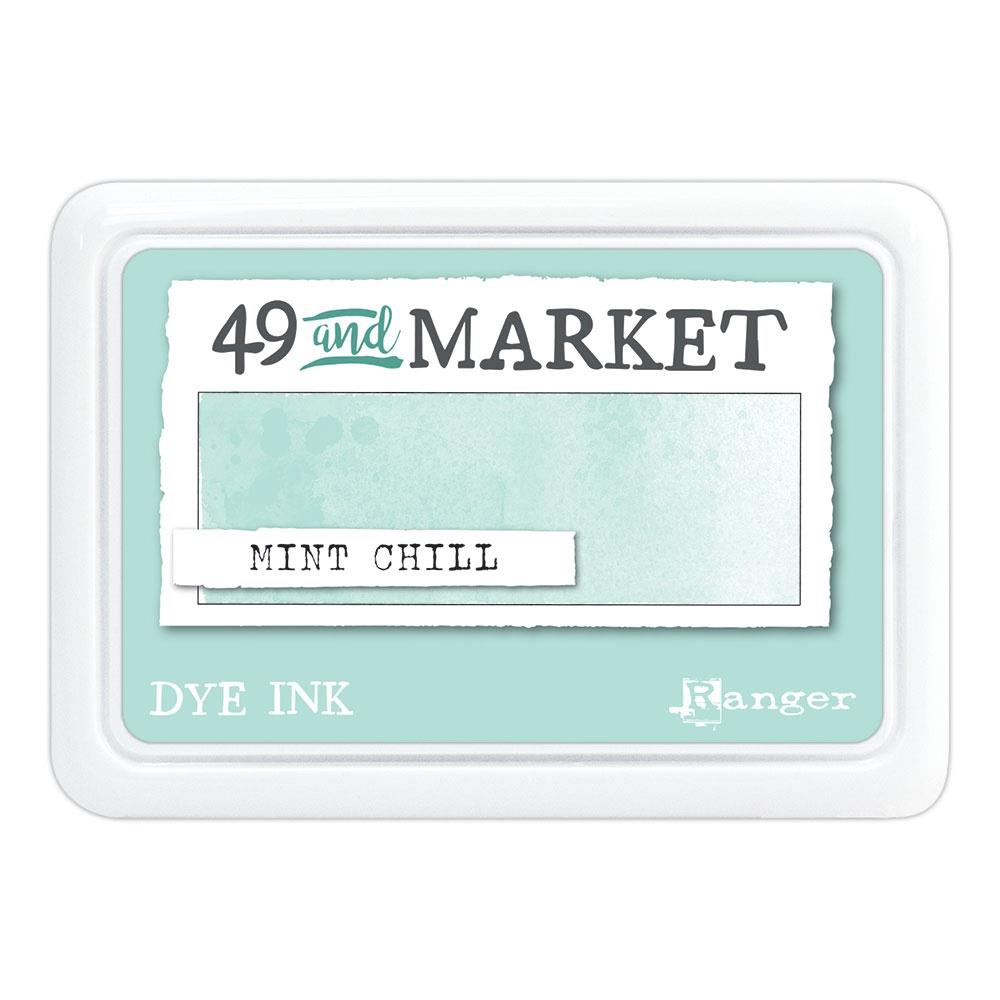49 and Market Dye Ink Pad – Mint Chill soft green highly pigmented, blendable ink for stamping and crafts