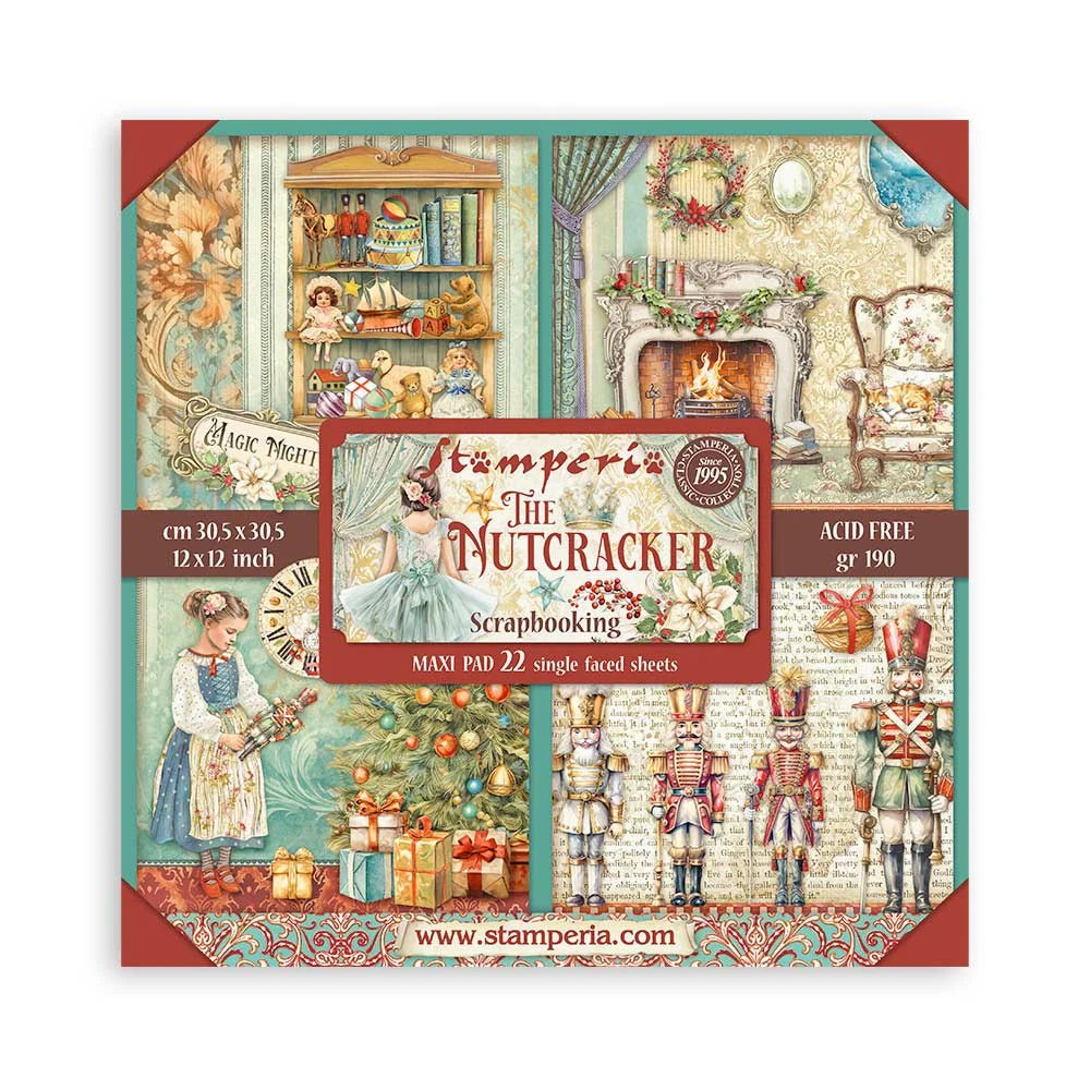 Stamperia Single-Sided Paper Pad 12x12 - The Nutcracker