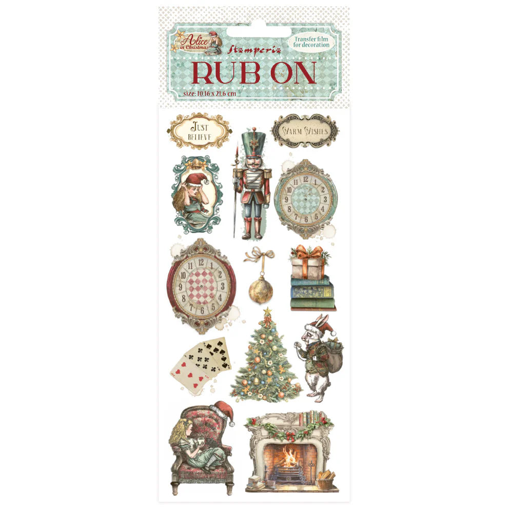 Stamperia Rub-on - Alice in Christmas Soldiers