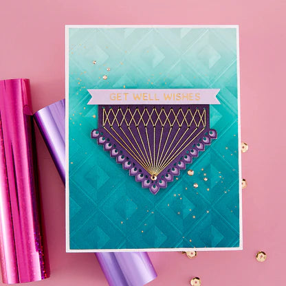 Spellbinders Etched Dies - Stitched Kaleidoscope - Hexi Gems