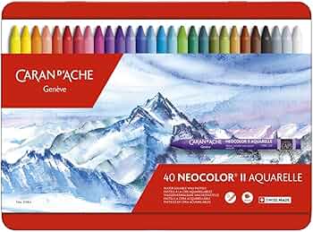 Caran D'Ache NeoColor II Water Soluble Wax Pastel Set - 40 pack