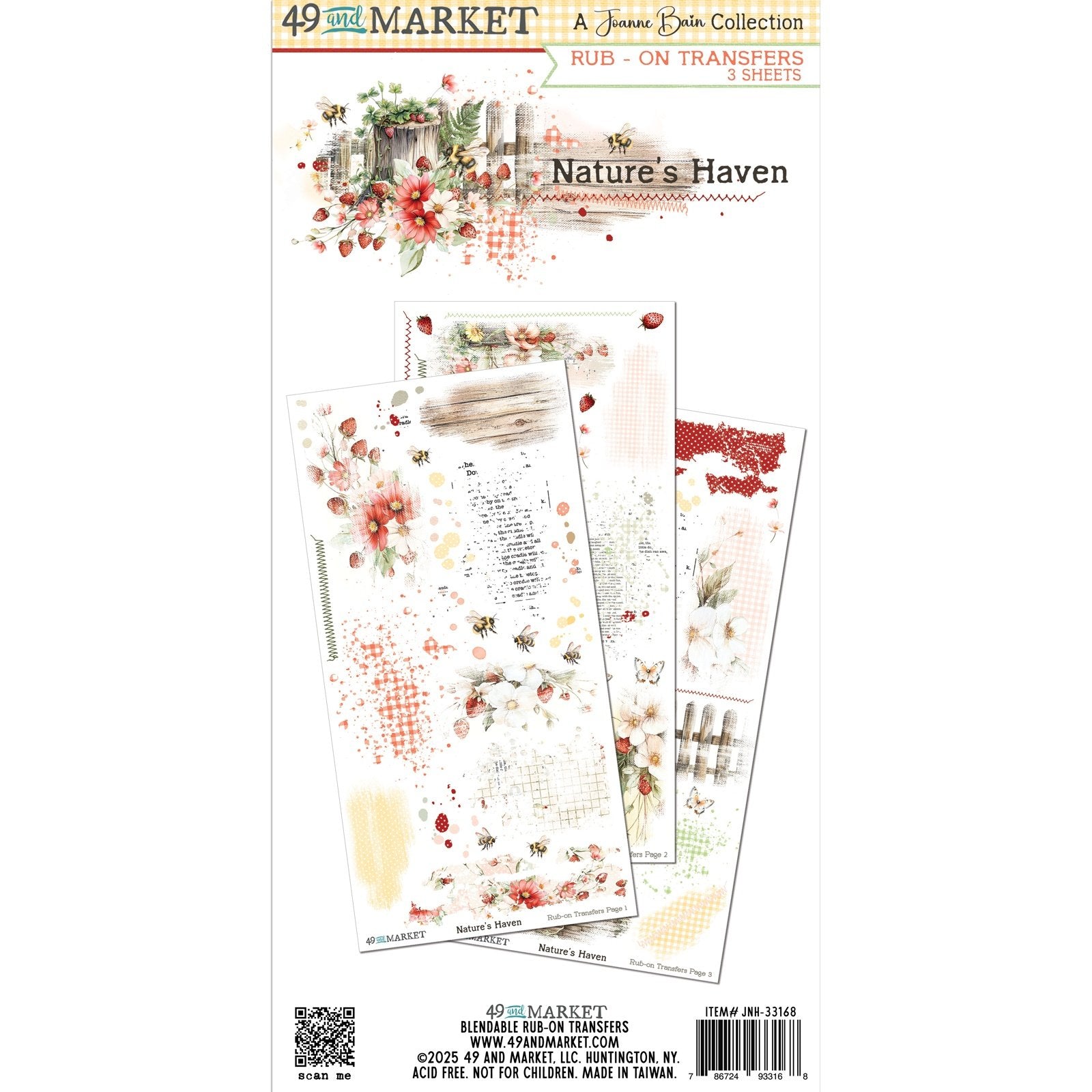49 And Market Rub-On Transfer Set - Nature's Haven
