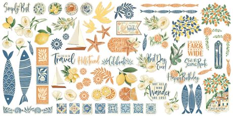 Graphic 45 Ephemera Die-Cut Assortment - Scenic Route
