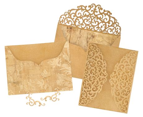 Graphic 45 - Ornate Gatefold, Envelope & Pocket Die Set