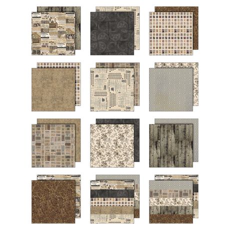 Idea-Ology Double-Sided Cardstock 12x12 - Palette Collection - Neutral