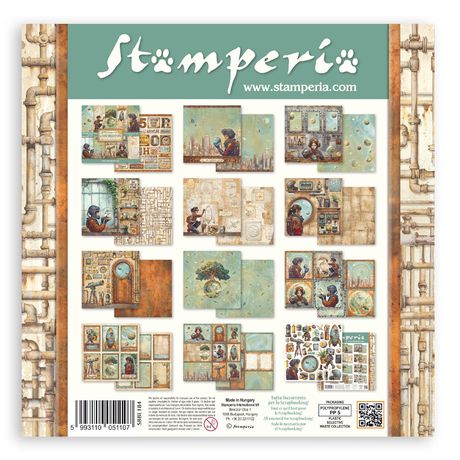 Stamperia 'A New Beginning' paper pad packaging with artistic illustrations and text.