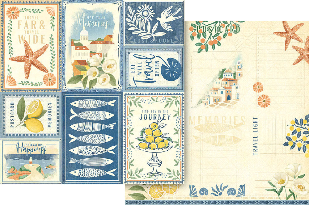 Collection pack with various design elements and patterns on a decorative card.