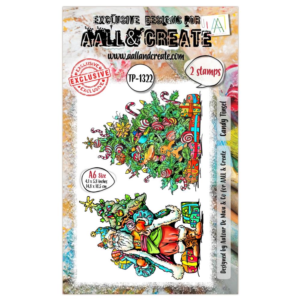 Aall & Create stamp set with Christmas-themed design