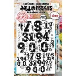 AALL And Create A7 Photopolymer Clear Stamp Set - Retro Scripts