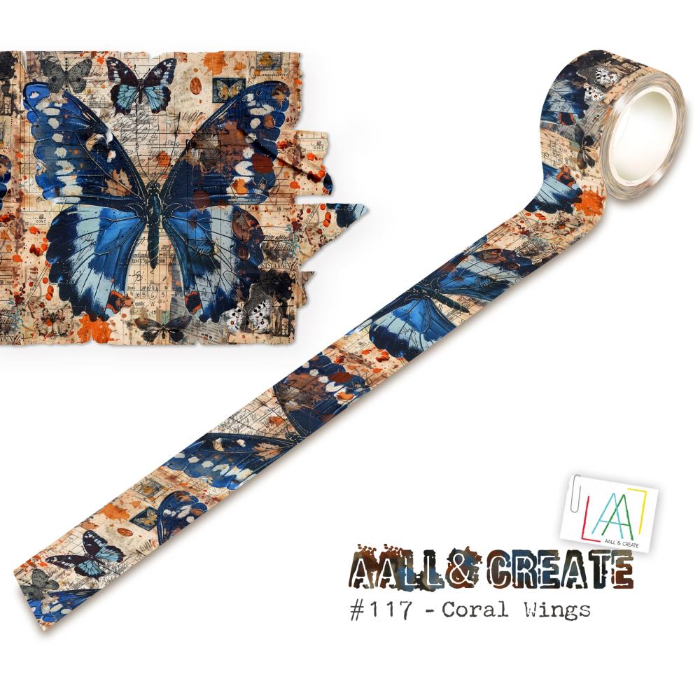 AALL And Create Washi Tape - Coral Wings