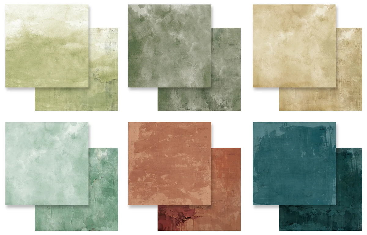 Arden 12x12 Paper Pad - Amber Ledgers Solids