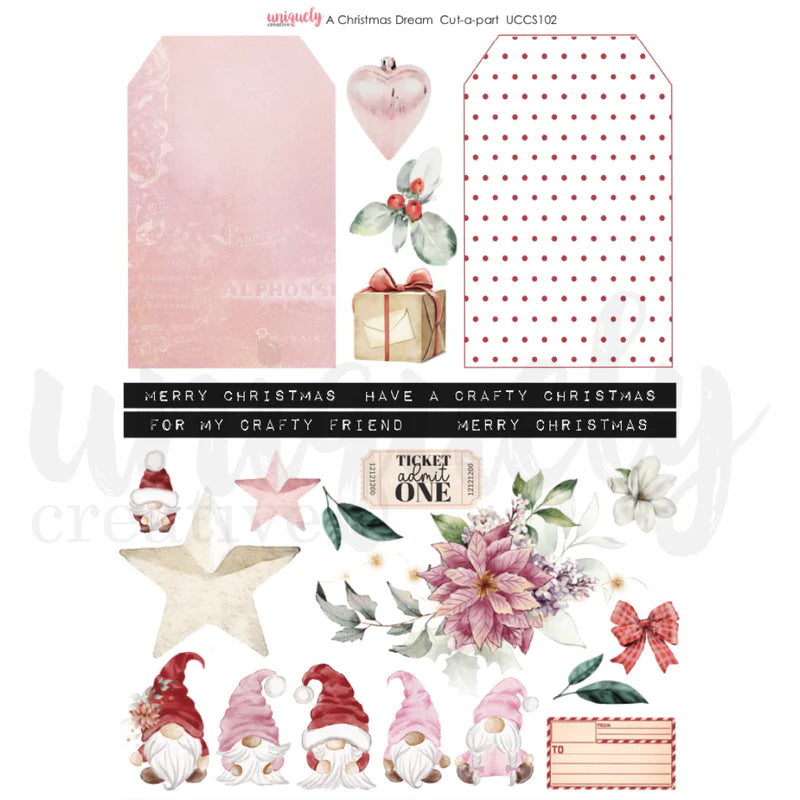 Uniquely Creative - Cut-A-Part Sheet - A Christmas Dream