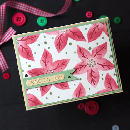 Spellbinders Stencil & Die Bundle - Christmas Florals The Classic Christmas