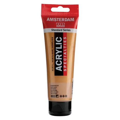 Amsterdam All Acrylics Paint - Deep Gold 803