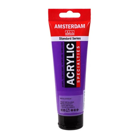 Amsterdam All Acrylics Paint - Metallic Violet 835