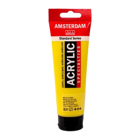 Amsterdam All Acrylics Paint - Metallic Yellow 831