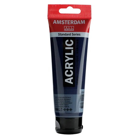 Amsterdam All Acrylics Paint - Prussian Blue Phthalo 566