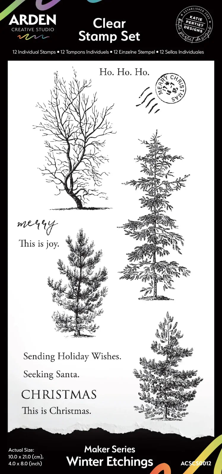Arden Clear Stamp - Winter Etchings
