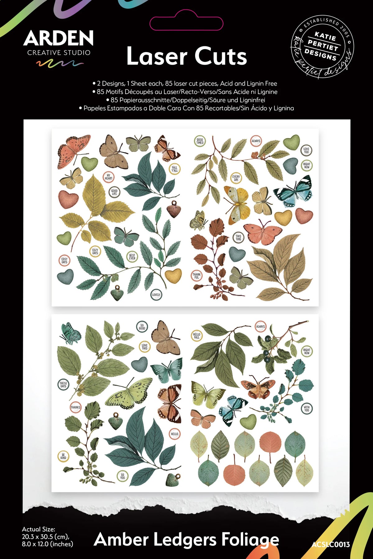 Arden Laser Cuts - Amber Ledgers Foliage
