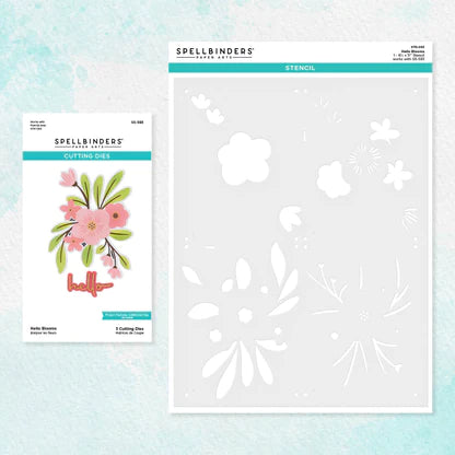 Spellbinders Stencil & Die Bundle - Hello Blooms