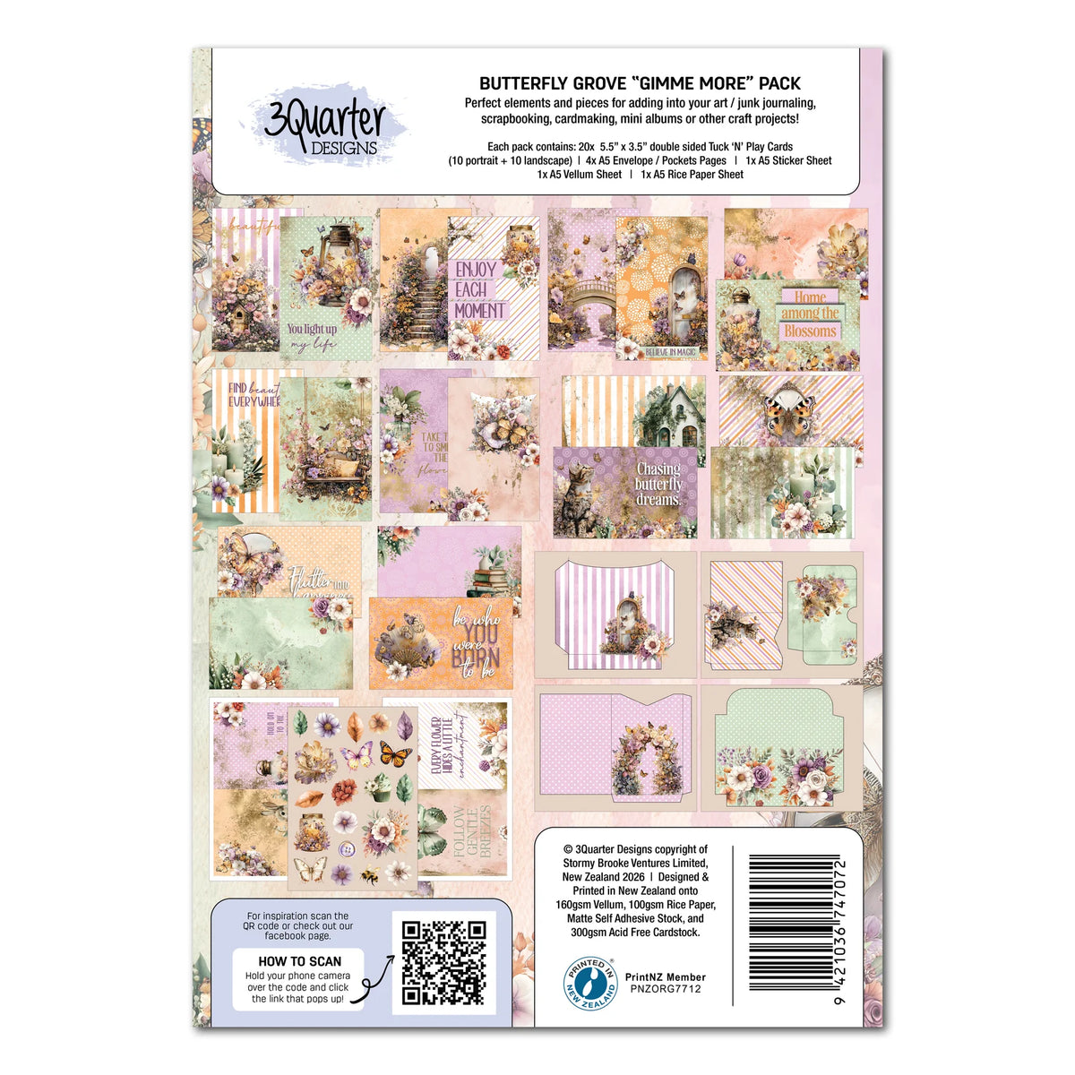 3Quarter Designs Gimme More Pack - Butterfly Grove