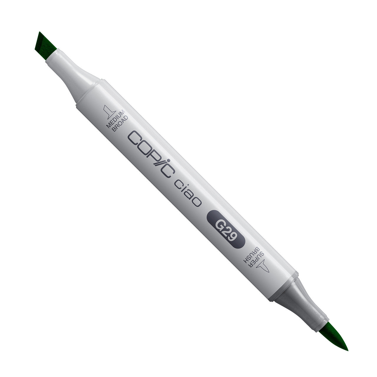 Copic Ciao G29 Pine Tree Green alcohol-based art marker with chisel and brush nibs