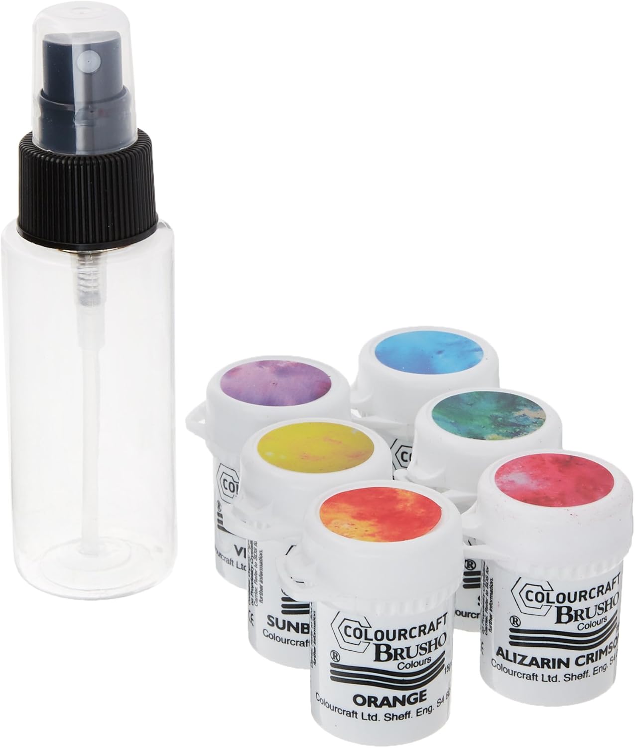 Colourcraft Brusho 6 Colour Craft Spritzer Set